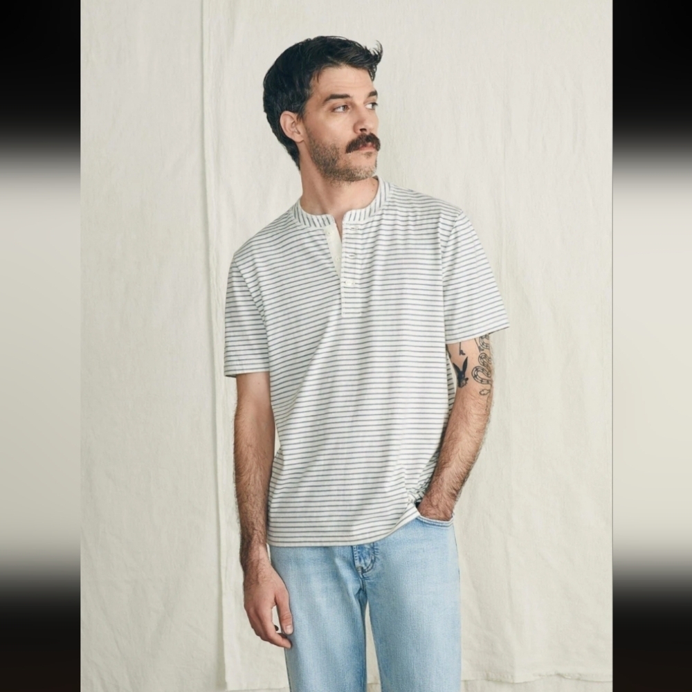 Faherty Short-Sleeve Sunwashed Henley